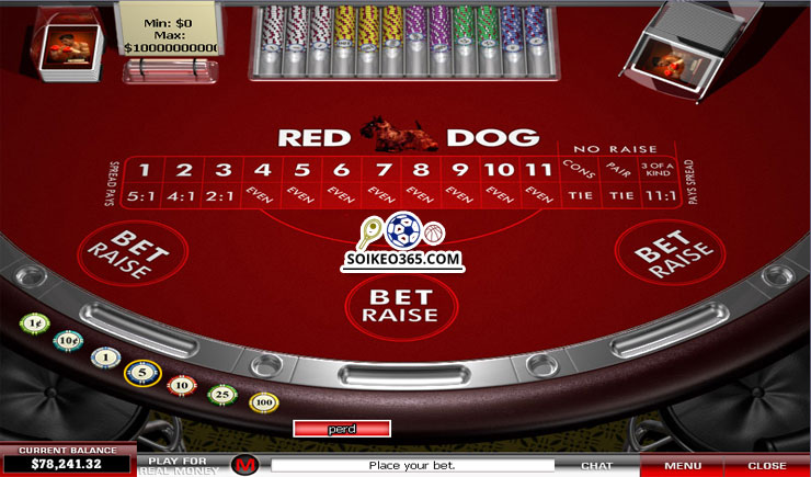 Introducing how to play the game Red Dog at Online Bookmaker